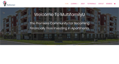 Desktop Screenshot of multifamilyu.com