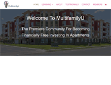 Tablet Screenshot of multifamilyu.com